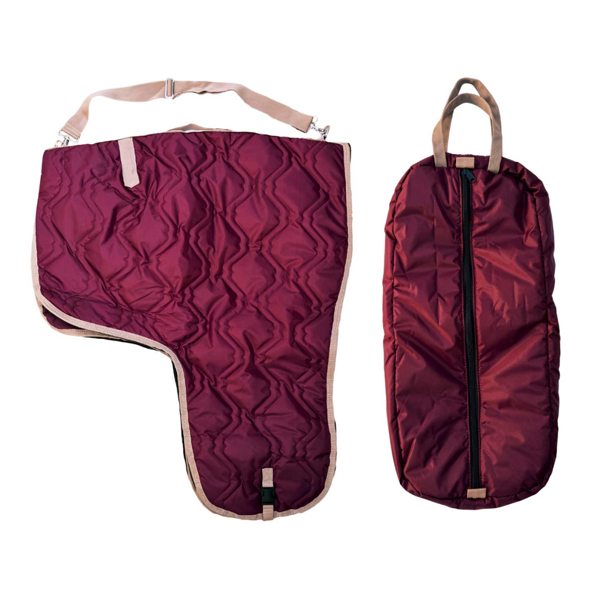 AJ Tack Western Padded Saddle and Bridle Carrier Set - Sunset Bay Equestrian