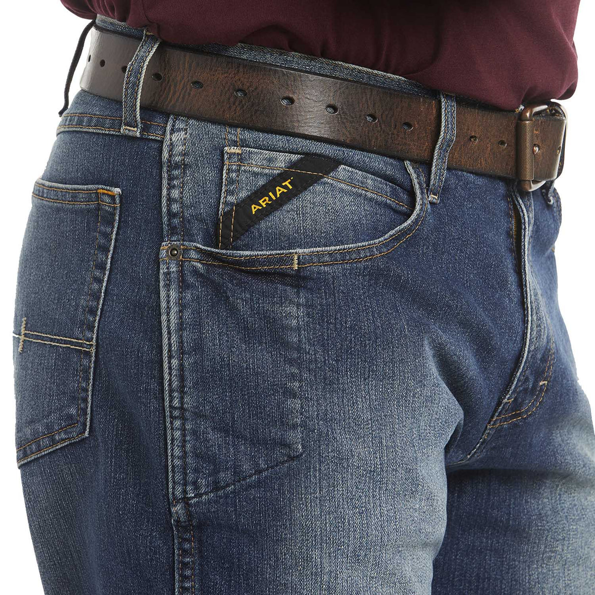 Ariat Men's Rebar M3 Loose DuraStretch Basic Stackable Straight Leg Jean