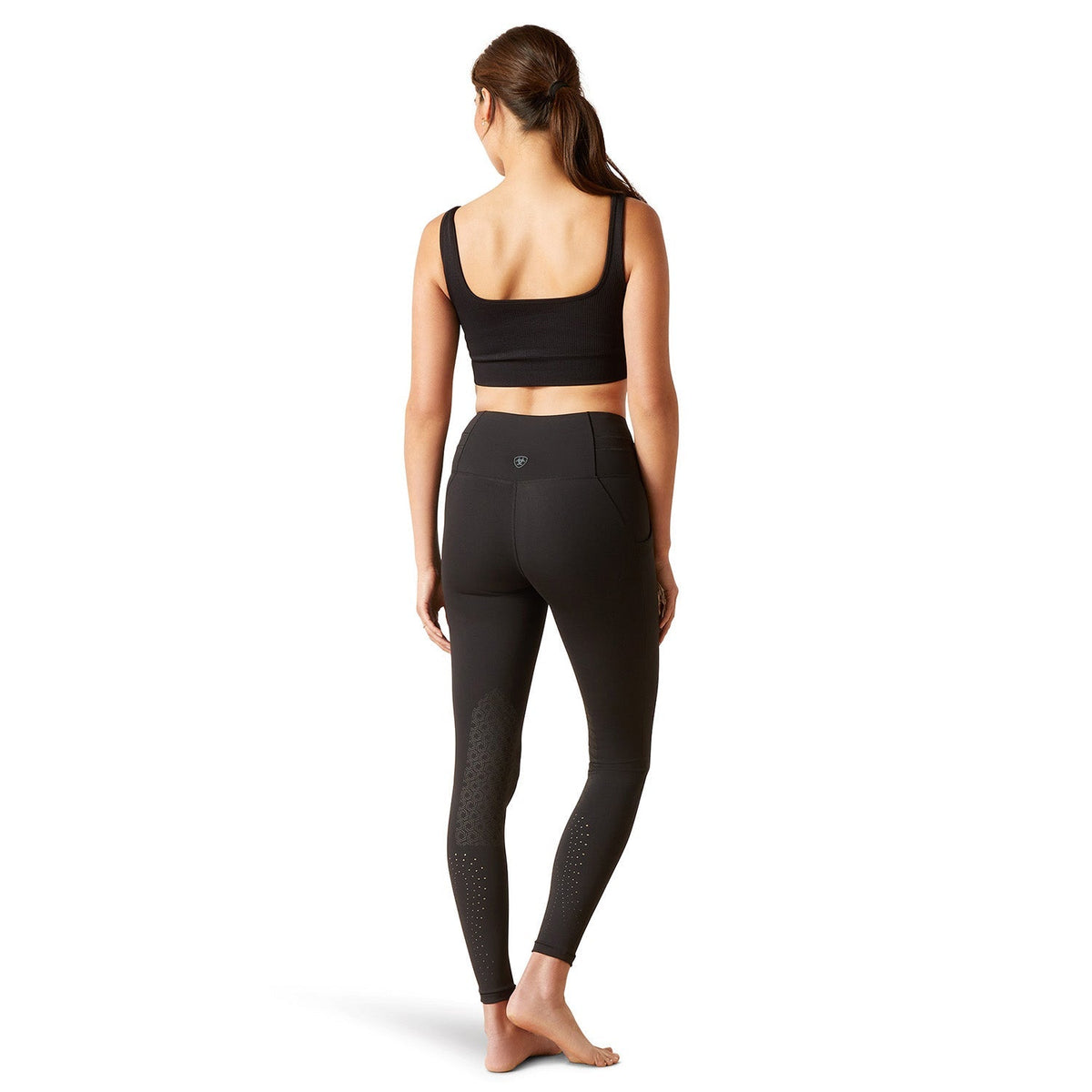 Ariat Womens Eos 2.0 Knee Patch Riding Tights – Performance Equestrian Leggings with Pockets