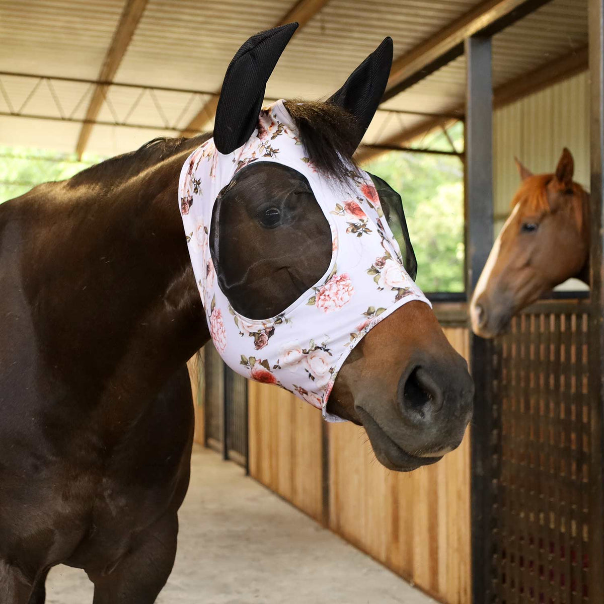 Jeffers Expression Lycra Horse Fly Mask with Ears