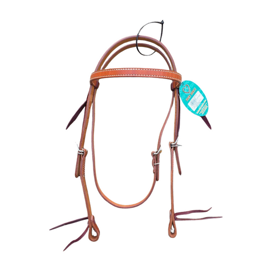 Weaver Western Headstall- Turquoise Cross