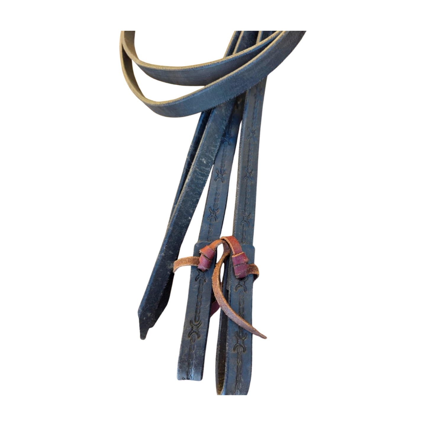 Tooled Leather Split Reins