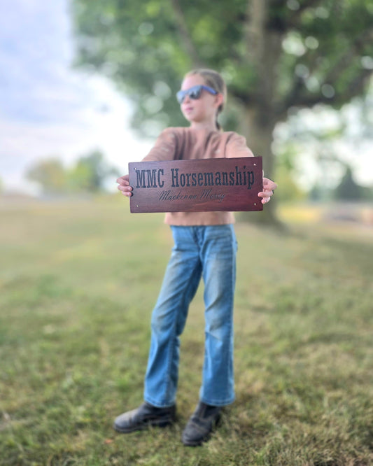 Custom Engraved Cedar Wood Signs