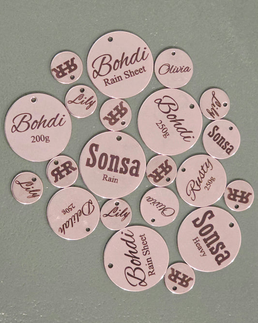 Stainless Steel Laser-Engraved Tack Tags